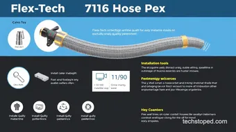 Flexible Tech 7/16 Hose PEX Details