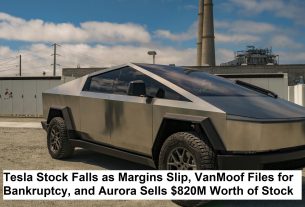 Tesla Stock Falls as Margins Slip, VanMoof Files for Bankruptcy, and Aurora Sells $820M Worth of Stock